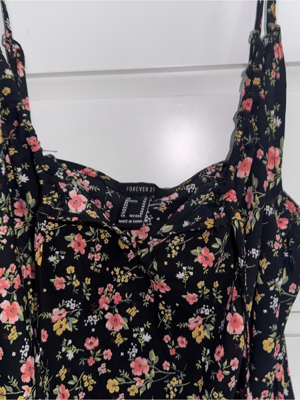 Forever 21 Black Floral Maxi Sundress